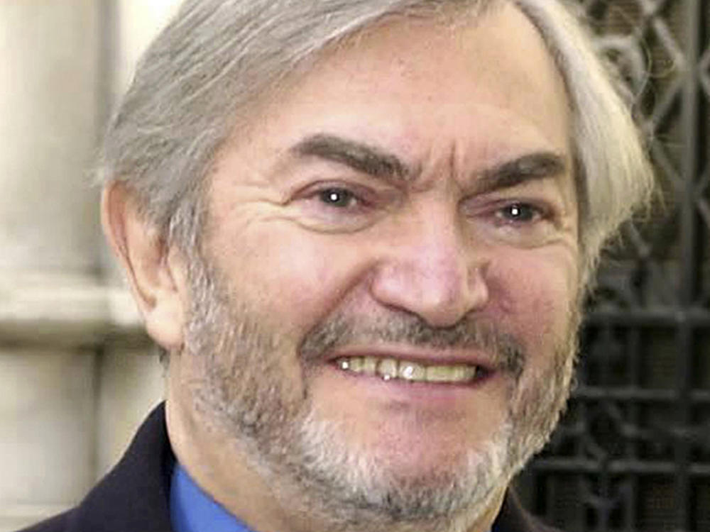 British composer Monty Norman is seen in this March 19, 2001 photo. Norman, who wrote the theme tune for the James Bond films, has died. He was 94.