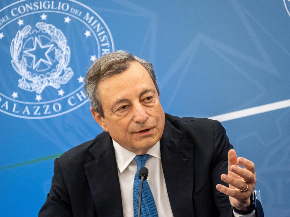 Italian Premier Mario Draghi told his Cabinet he will offer his resignation on Thursday evening.