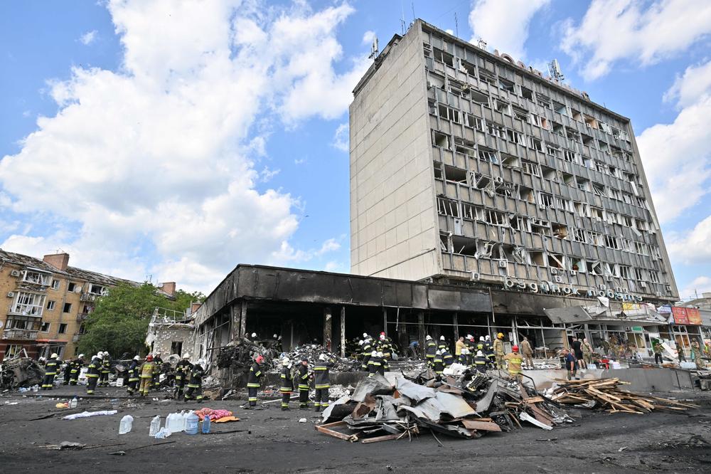 At least 23 people were killed in the strike Thursday, Ukrainian authorities said.