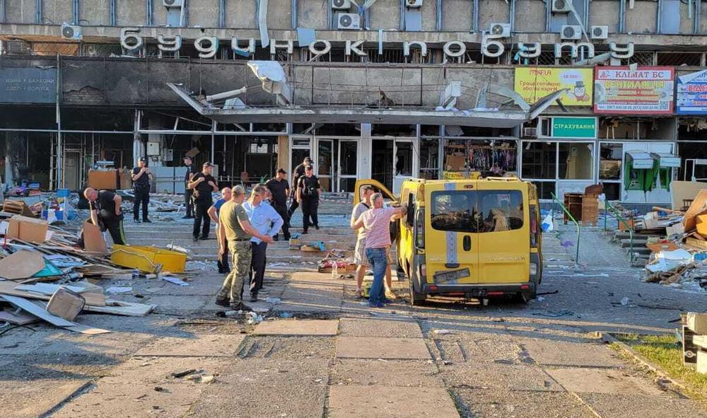Rescue and clean-up crews scrambled late Thursday to search for victims of the Russian cruise missiles and to clear away debris in Vinnytsia.