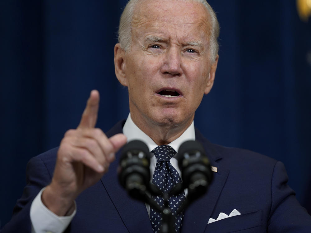 President Biden speaks to reporters in Jeddah, Saudi Arabia, on Friday after meeting with Saudi Crown Prince Mohammed bin Salman.