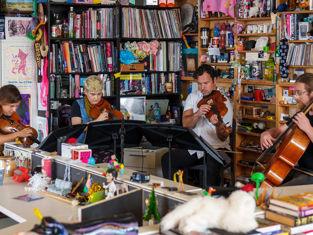 Mivos Quartet performs a Tiny Desk concert.