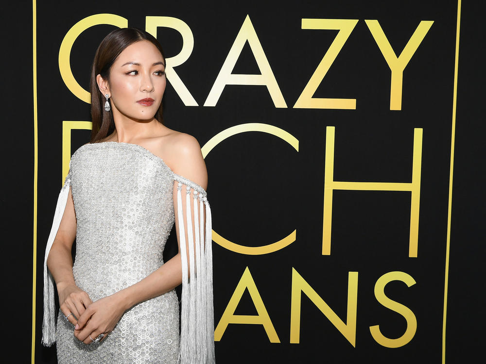 Actor Constance Wu, pictured in 2018 at the premiere of <em>Crazy Rich Asians</em>, has opened up about mental health struggles in a social media post.