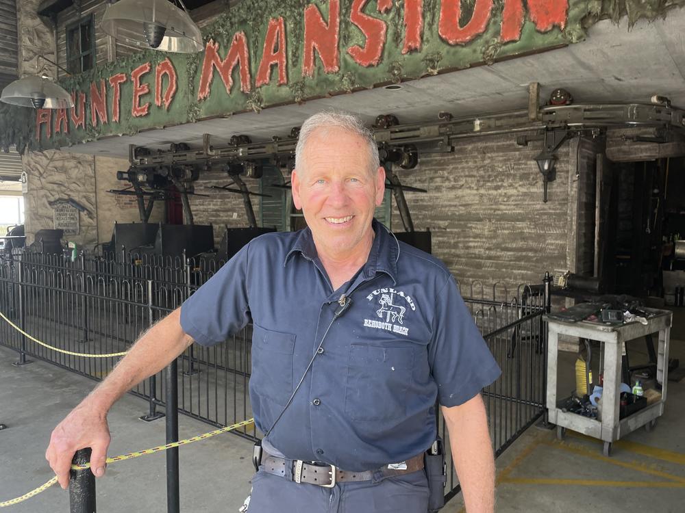 Randy Curry, a mechanic who's part of the family that owns Funland, has been working at the park since 1972.
