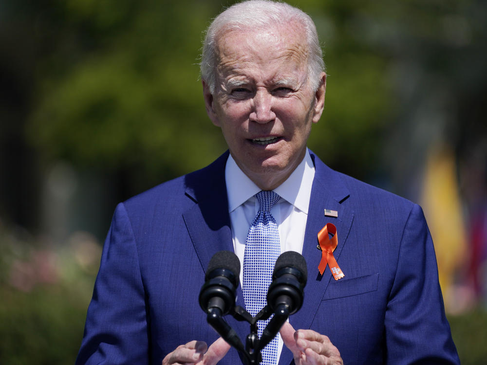 President Joe Biden speaks at the White House last week. Biden signed an executive order Tuesday aimed at increasing the flow of information to families of Americans detained abroad, and at imposing sanctions on the criminals, terrorists or government officials who hold them captive.