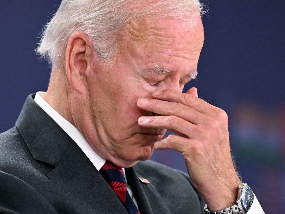President Biden is facing political trouble domestically, particularly from his own party.