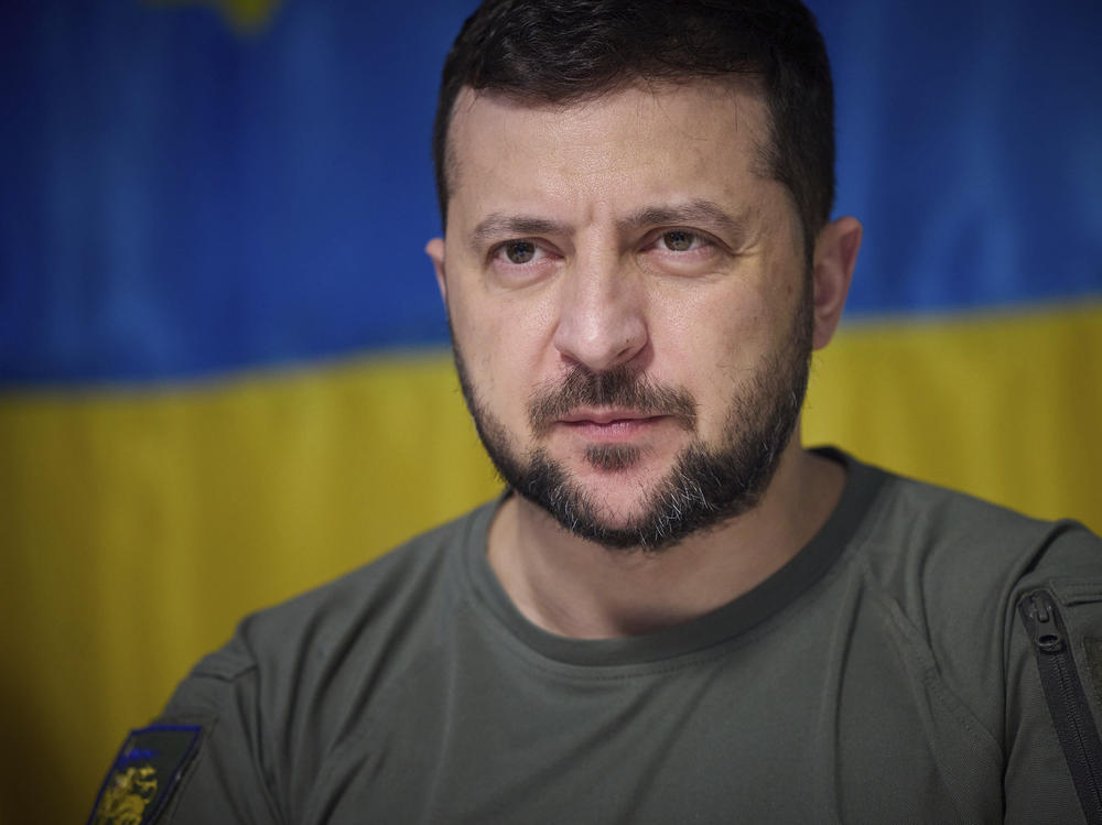 In this photo provided by the Ukrainian Presidential Press Office on July 8, 2022, Ukrainian President Volodymyr Zelenskyy, attends a meeting with military officials during his visit the war-hit Dnipropetrovsk region.