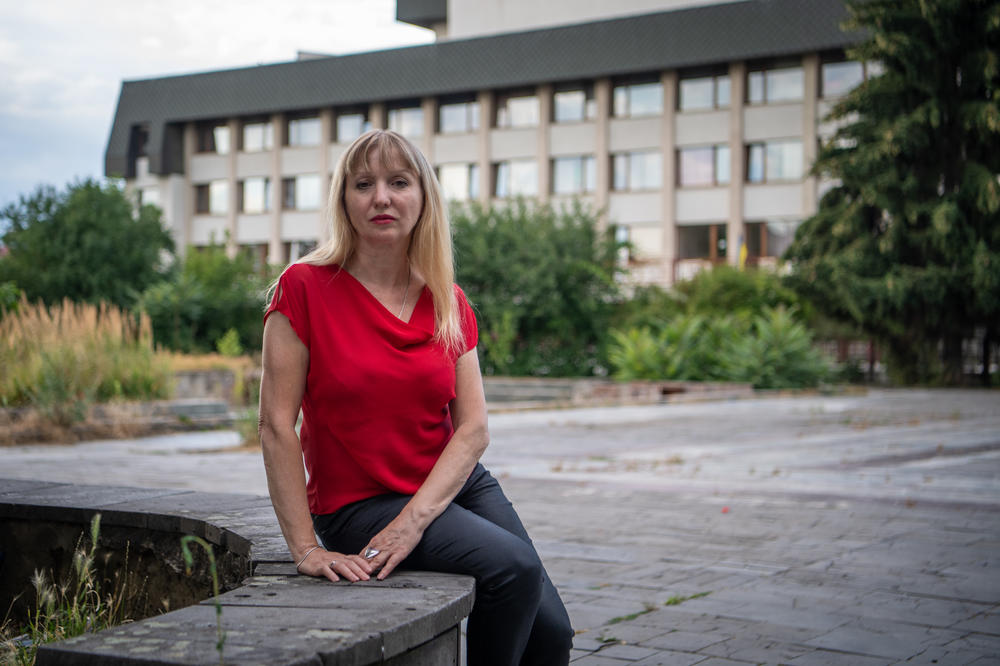 Liudmyla Kolosovych, director of the Donetsk Regional Drama Theatre of Mariupol's play 