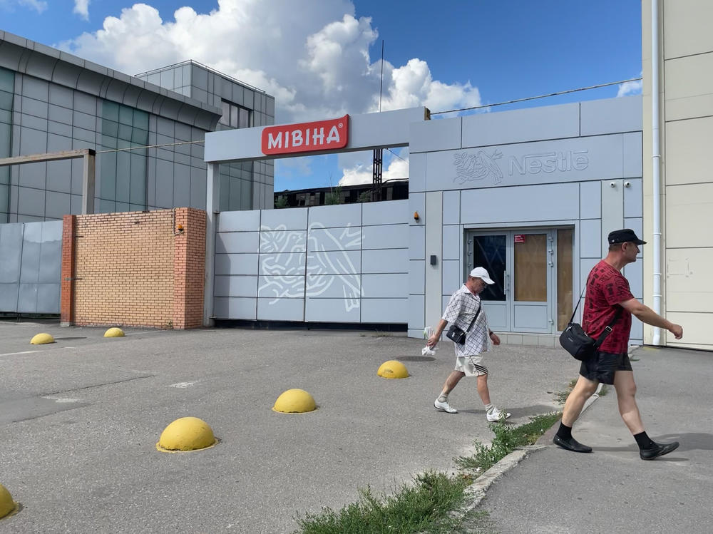 Nestle closed its 3 factories in Ukraine after the Russian invasion. The company quickly restarted 2 of them but officials say it's still not safe enough to bring nearly a thousand workers back to this complex in Kharkiv.