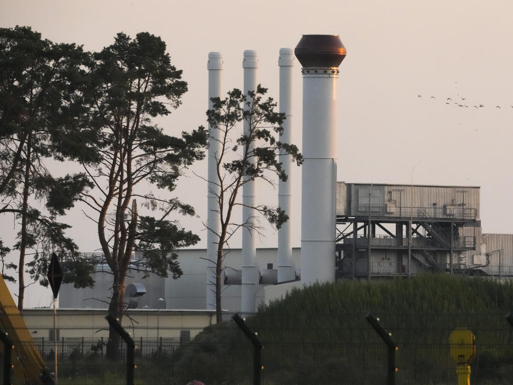This photo shows the landfall facility of the Nord Stream 1 Baltic Sea pipeline and the transfer station of the OPAL gas pipeline, the Baltic Sea Pipeline Link, in Lubmin, Germany, Thursday, July 21, 2022. Europe was bracing for the possibility that the key  pipeline that brings natural gas from Russia to Germany wouldn't reopen as scheduled after routine maintenance.