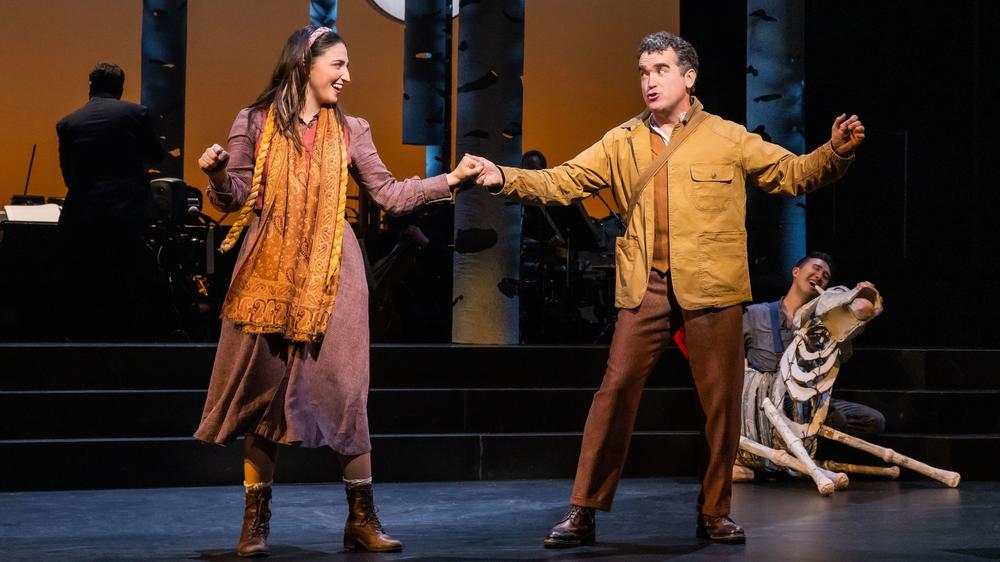 Sara Bareilles and Brian d'Arcy James in Into the Woods.