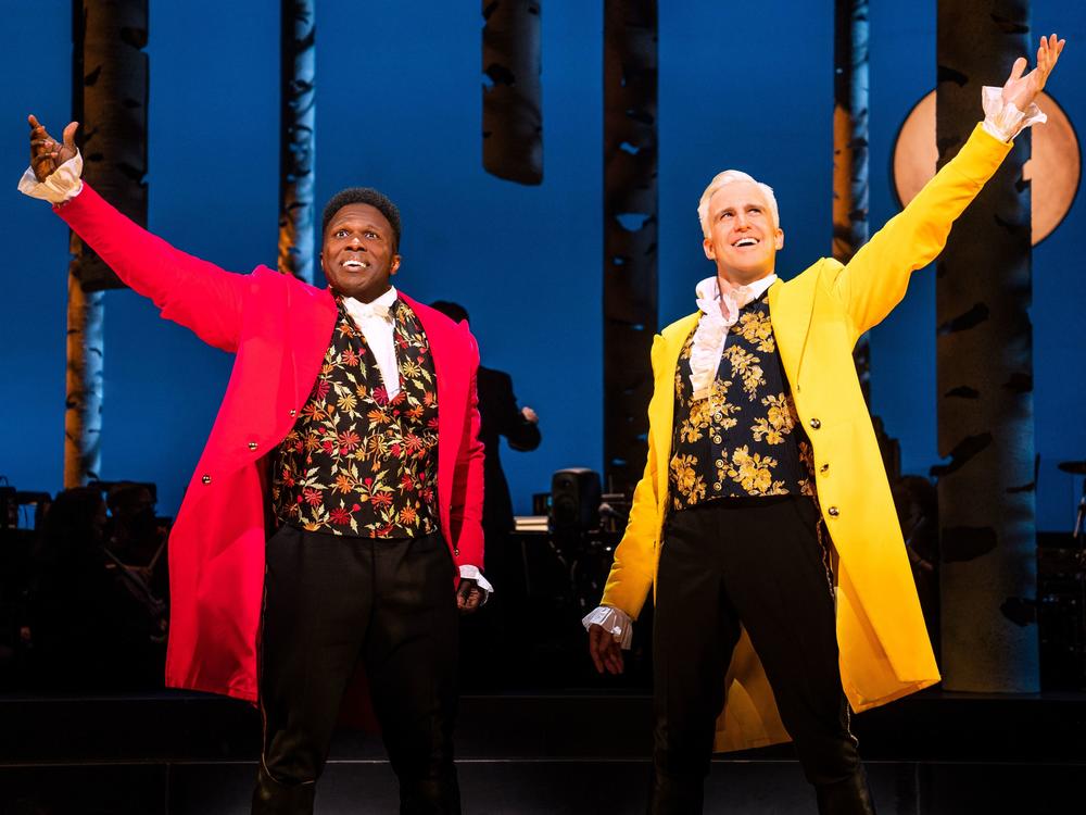 Joshua Henry (left) and Gavin Creel in Into the Woods.
