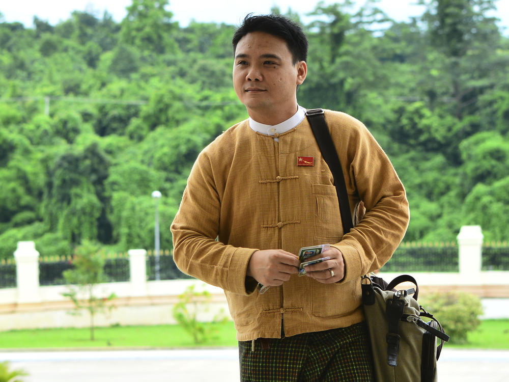 Among those executed was Phyo Zeya Thaw, a 41-year-old former lawmaker from ousted leader Aung San Suu Kyi's party, who was convicted in January by a closed military court of offenses involving explosives, bombings and financing terrorism. In this Aug. 19, 2015, photo, Phyo Zeya Thaw arrives at the Myanmar parliament in Naypyitaw.