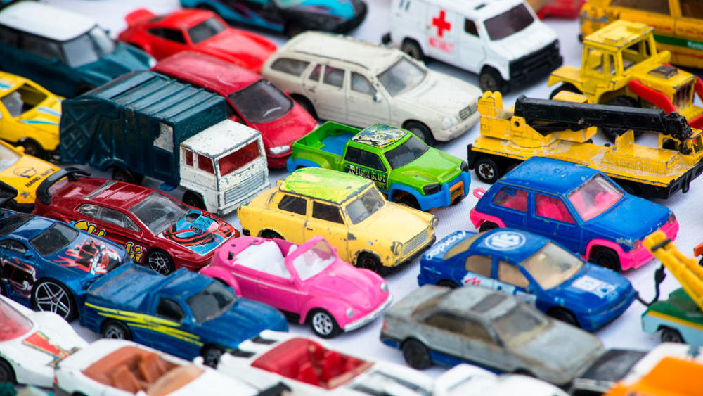 Some items in antique stores or flea markets, like old toys, contain lead and are hazardous to children.
