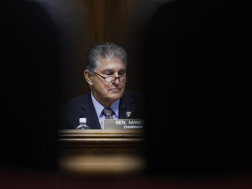 Sen. Joe Manchin (D-WV) at a Senate hearing last week.