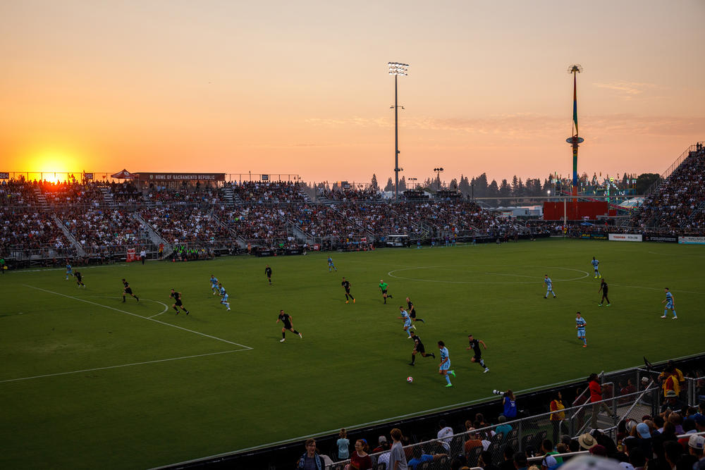 A sellout crowd enjoyed the Sporting Kansas City and Sacramento Republic FC U.S. Open semifinal game.