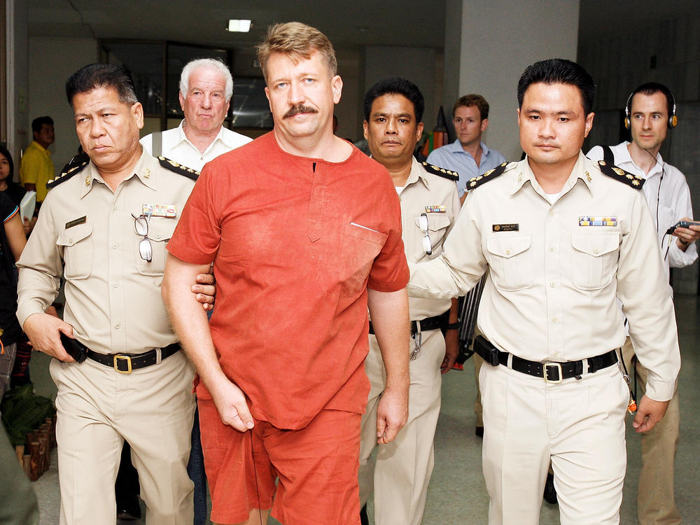 The U.S. traded Russian arms dealer Viktor Bout to Moscow in a prisoner exchange for American basketball player Brittney Griner. Bout is shown here in custody in Bangkok in 2008. After being extradited to the U.S. and convicted of conspiring to kill Americans, he was sentenced to 25 years in prison.