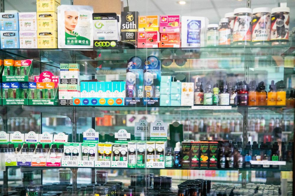 In Virginia, possessing marijuana is legal but retail sales have yet to begin. But the state does allow CBD products, like these in Richmond, to be sold if they contain less than 0.3% THC.