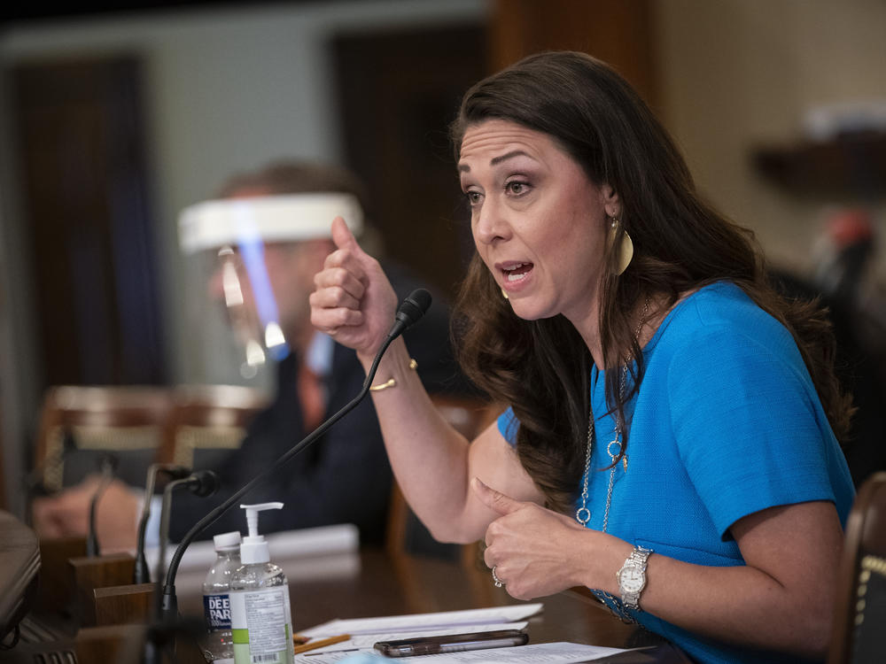 Rep. Jaime Herrera Beutler, R-Wash., speaks during a hearing on June 4, 2020. Herrera Beutler, one of 10 Republican House members who voted to impeach Donald Trump for his role in the Jan. 6 Capitol riot, faces a tough primary Tuesday.