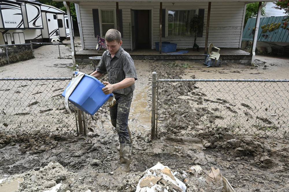 Cleanup efforts are underway in eastern Kentucky.