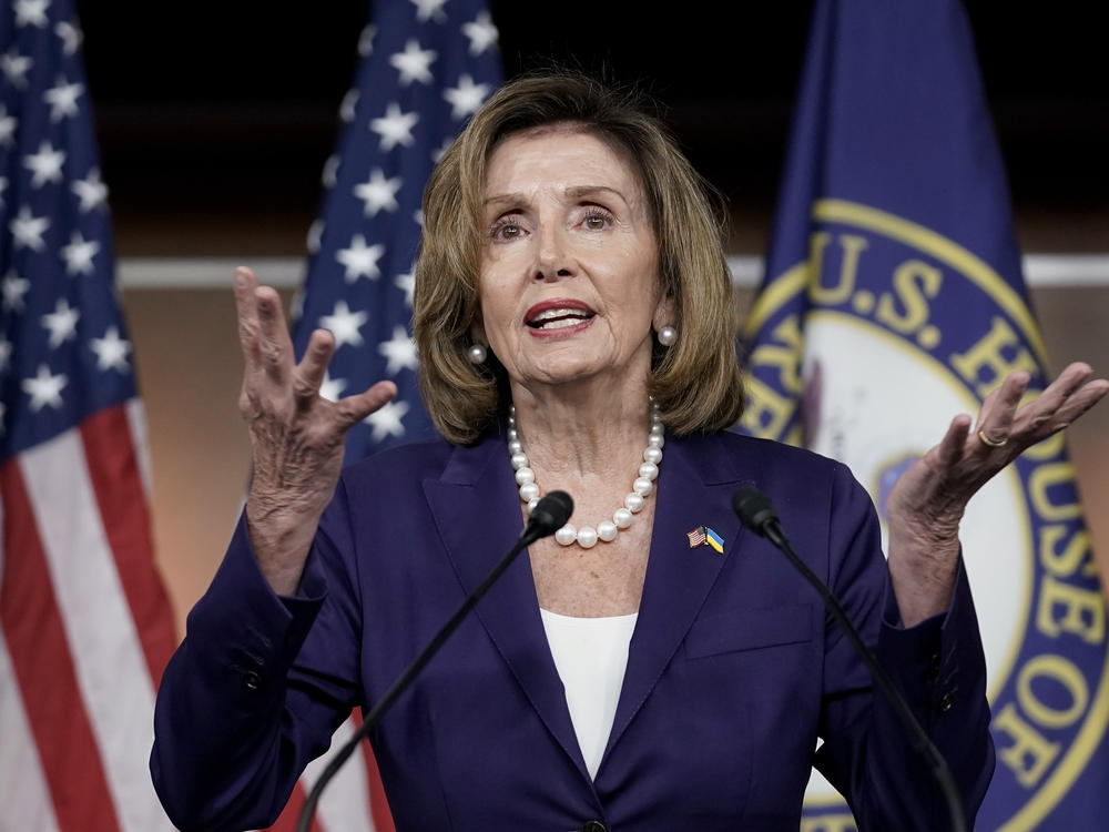 House Speaker Nancy Pelosi, D-Calif., speaks during a news conference Friday, July 29, 2022, at the U.S. Capitol. Pelosi arrived in Singapore early Monday, kicking off her Asian tour as questions swirled over a possible stop in Taiwan that has fueled tension with Beijing.