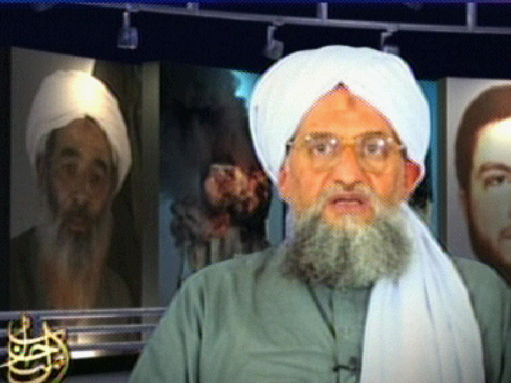 A frame grab from a video aired in 2006 on Al-Jazeera television shows Al-Qaida second-in-command Ayman Al-Zawahiri.