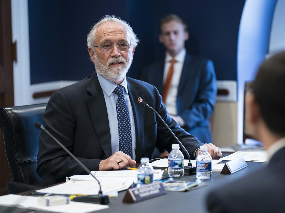 Rep. Dan Newhouse, R-Wash., questions Congressional Budget Office Director Phillip Swagel as he testifies during a hearing on Feb. 12, 2020.