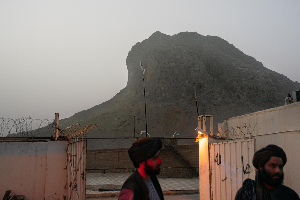 A mountain overlooks the compound from which Yaqoob's father, Mullah Muhammad Omar, once ruled. Omar was the cleric who led the Taliban during their first time in power from 1996-2001. Later the compound became a base for the United States and its Afghan allies, but is now back in Yaqoob's hands.