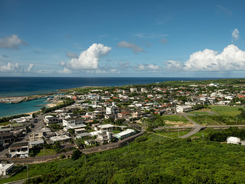 The seashore on southwest Japan's Yonaguni island.