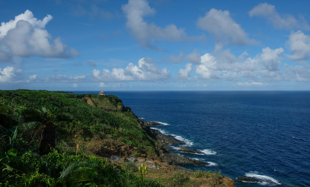 The seashore on southwest Japan's Yonaguni island.