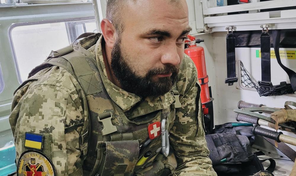 A Ukrainian field medic who identified himself as 