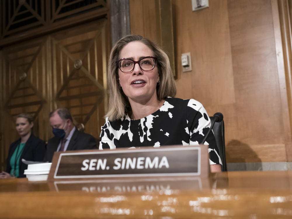 Sen. Kyrsten Sinema, D-Ariz., said Thursday that she would 