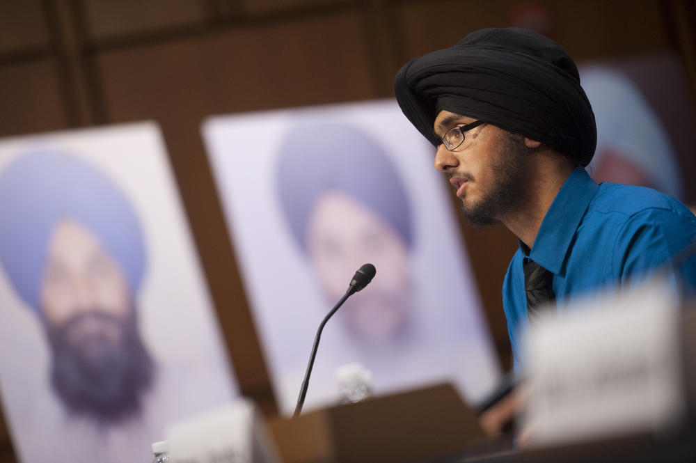 Harpreet Singh Saini testifies before a Senate Judiciary 