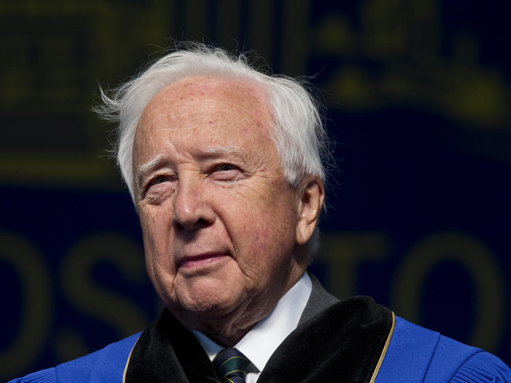 Historian David McCullough, shown here in 2013, has died at 89. He wrote extensively and compellingly about American history and won two Pulitzer Prizes.