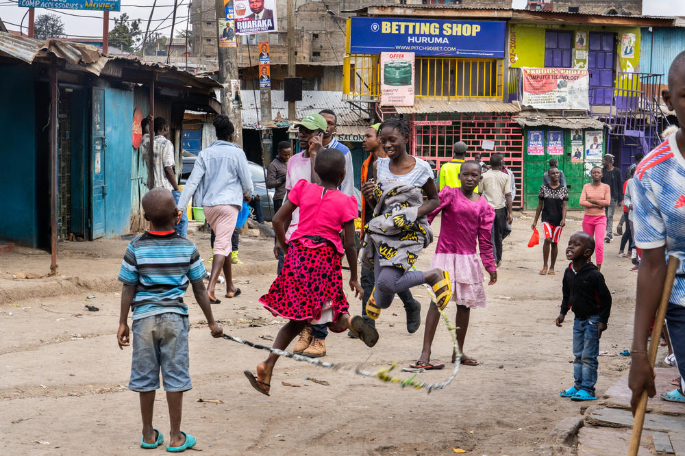 After a calm day of voting, life returns to normal in the Mathare neighborhood of Nairobi.
