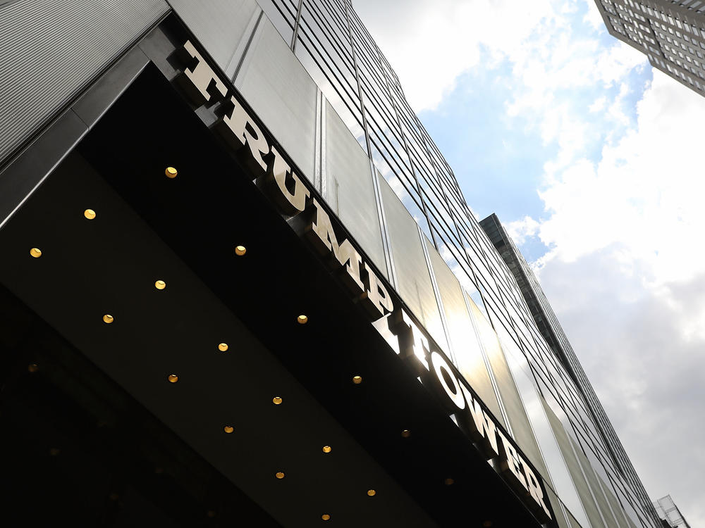 Trump Tower in Midtown Manhattan, headquarters of the Trump Organization, the former president's family business.
