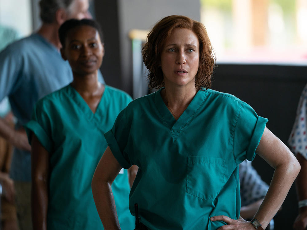 Vera Farmiga plays Dr. Anna Pou in Five Days at Memorial.