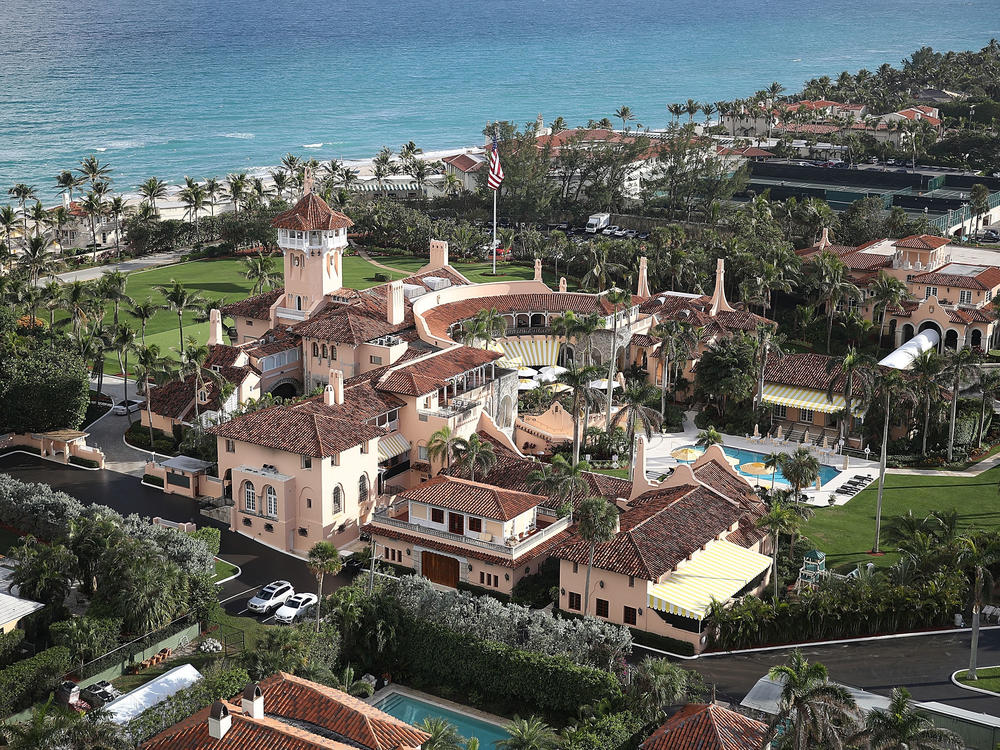 Former President Trump's Mar-a-Lago resort was searched by the FBI on Monday.