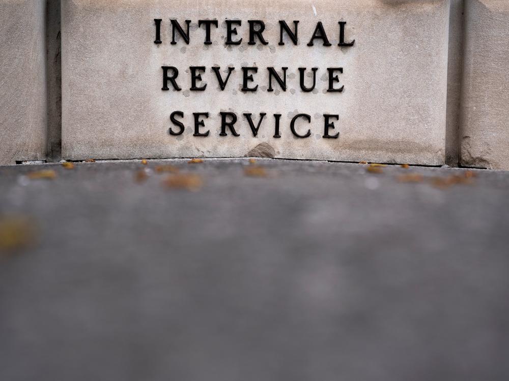 The Internal Revenue Service building is seen in Washington, D.C., on April 5. The IRS got $80 billion in new funding as part of the climate and health care bill passed by Congress on Friday. Most of that money will be used to target wealthier tax evaders.