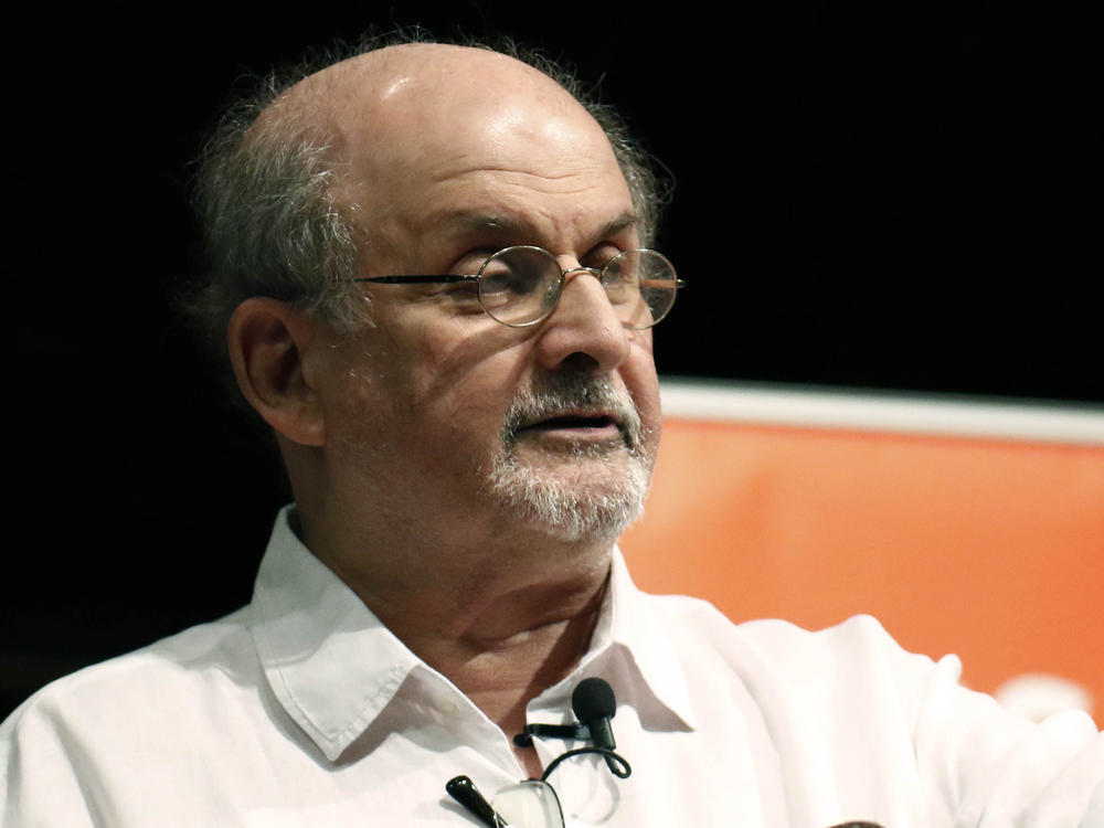 Author Salman Rushdie, pictured in 2018, is expected to survive a stabbing attack, his agent says.