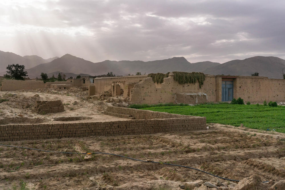 Signs of rebuilding in the damaged village of Mali Khel.