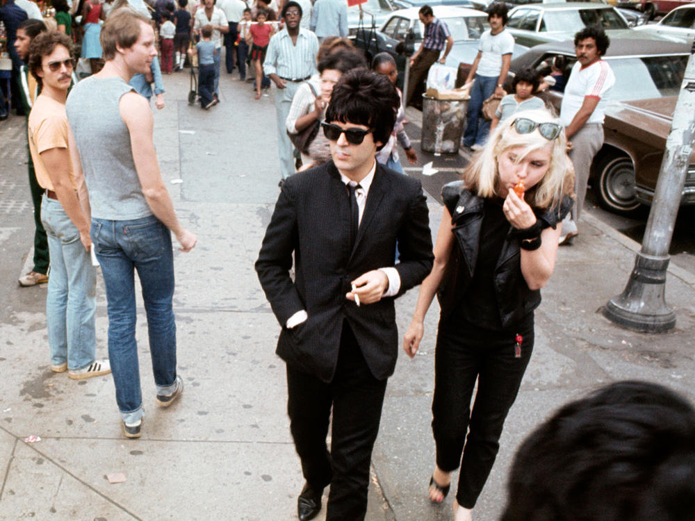 Debbie Harry and Clem Burke, 14th Street, New York City, circa 1976.