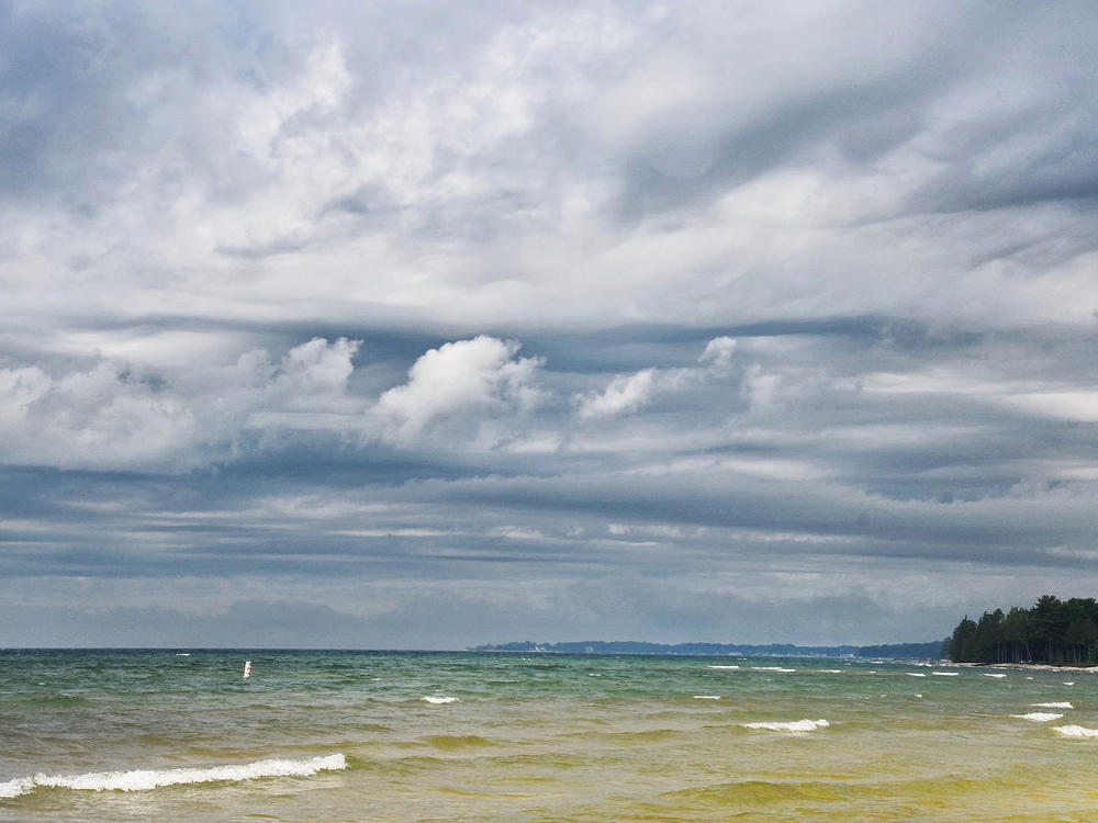 Rolling clouds.