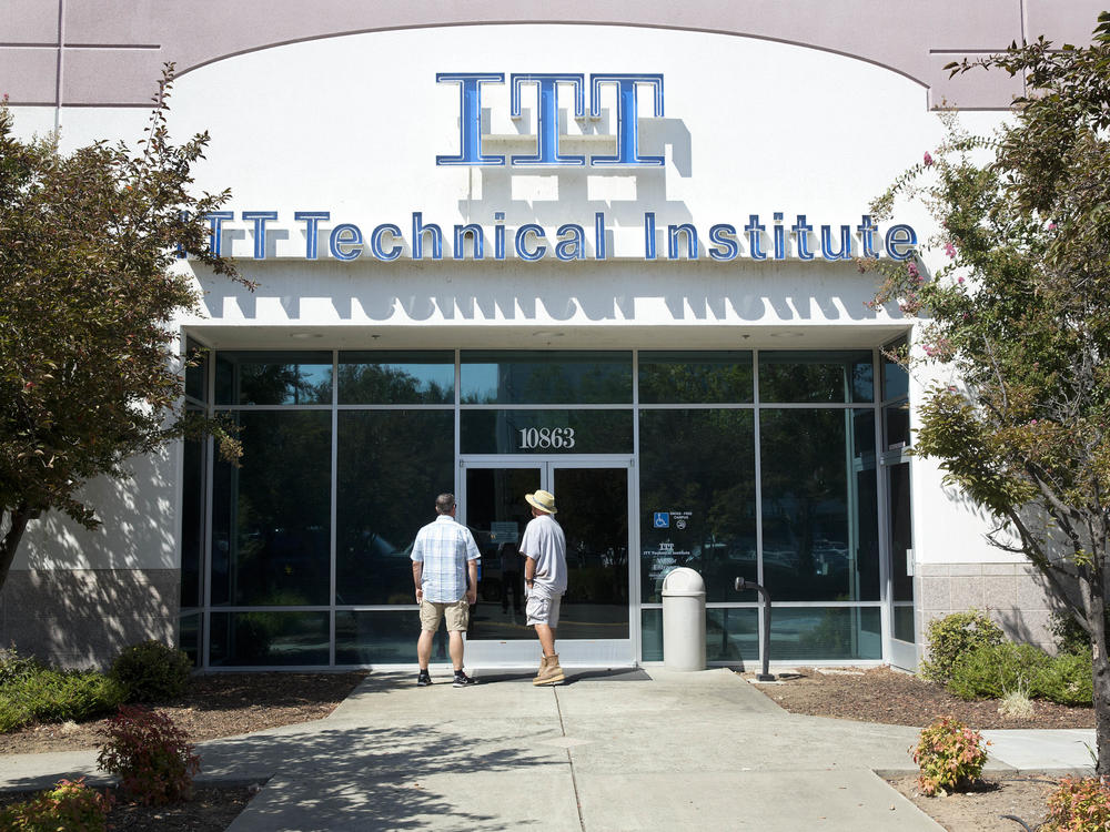 An ITT Technical Institute campus in Rancho Cordova, Calif., is seen on Sept. 6, 2016. Students who used federal loans to attend ITT Tech as far back as 2005 will automatically get that debt canceled.