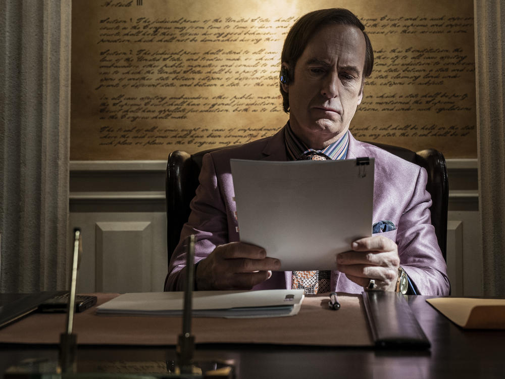 Bob Odenkirk as Saul Goodman.