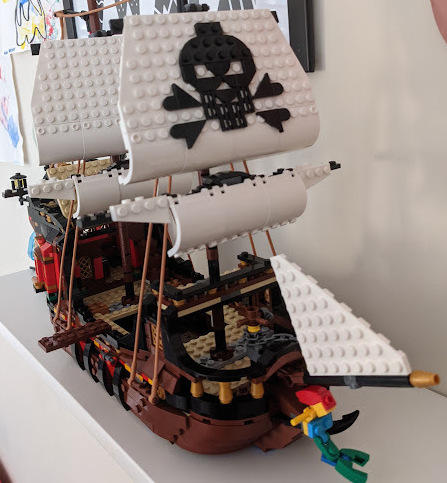 A pirate ship build that we did as a family.