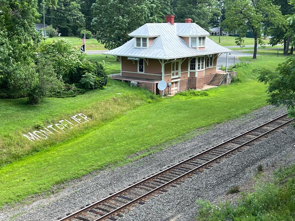 The Montpelier Station railroad depot was built in 1910. The U.S. Postal Service has closed the small Virginia post office over concerns about its location inside the depot, which also serves as a museum about racial segregation.