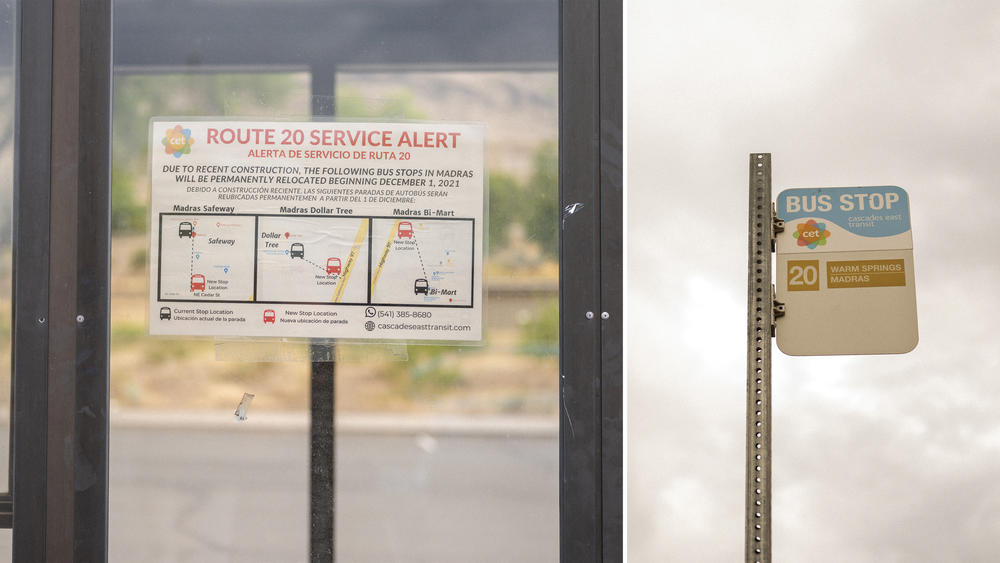 Many residents of the Warm Springs Reservation take the bus to and from the grocery store to save money on gas.