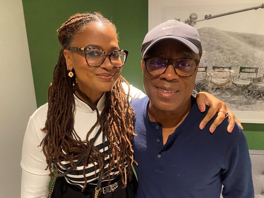 Filmmakers Ava Duvernay and Charles Burnett at the Academy Museum's exhibition 