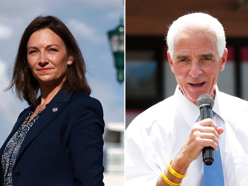 Florida state Agriculture Commissioner Nikki Fried and Rep. Charlie Crist lead the Democratic primary to try to defeat Republican Gov. Ron DeSantis.